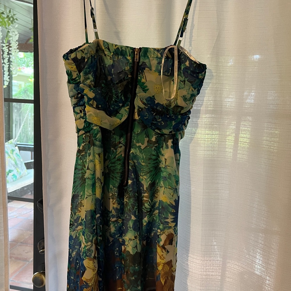 Never worn XOXO mini dress- tropical size 7/8 juniors